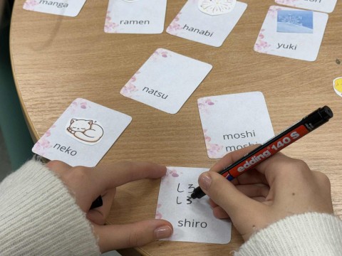 Japán szókártyák készítése